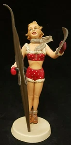 2019 Nueva figura Marolin Manufaktur pin up conejo de nieve hecha a mano en Alemania 8" - Imagen 1 de 6