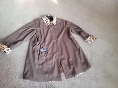 Chaqueta reversible Dennis Basso Leopardo ~ 1XL Foto 1 de 4