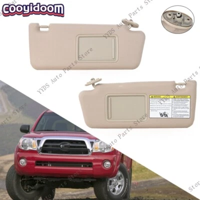Parasol LH&RH beige parasol para Toyota Tacoma 2005-2014 con cubierta de espejo retrovisor Foto 1 de 4
