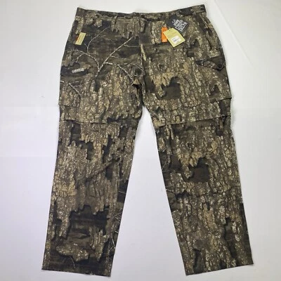 Pantalones de Carga Magellan Para Hombres 3XL 46-48 Elásticos Madera Realtree Convertibles Camuflados Foto 1 de 4