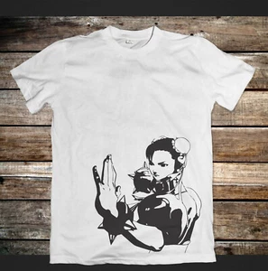 Chun Li Street Fighter Anime Graphic T- Shirt Unisex Apparel Game design Manga - Picture 1 of 20