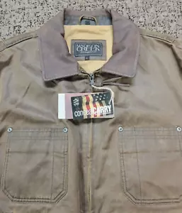 $375 New MADISON CREEK Chore Coat Men's LARGE L Tan Brown Conceal & Carry Jacket - Picture 1 of 8