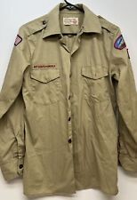 Boy Scouts of America Uniform Men's Shirt  Small Tan Long Sleeve