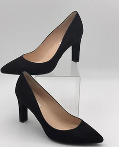 Zapatos de salón LK Bennett London para mujer 40 EE. UU. 9 1/2 gris gamuza tacón de 3” Excelente. - Imagen 1 de 6