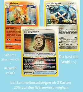 Pokémon Karten | Silberne Sturmwinde SIT | Holo | Pokemon & Trainer | Auswahl DE - Bild 1 von 13