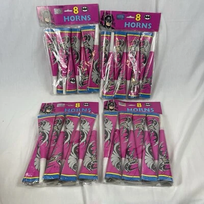 Vintage DC BATMAN Returns Party Supplies Horns 4 paquetes 8Horns Per Bag 1992 Foto 1 de 4