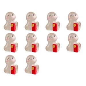 Pack of 10 Cartoon Glowing in Dark Snake Figurines Home Decoration - Picture 1 of 14