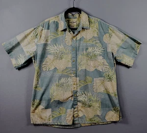 Cooke Street Herren Hemd Hawaii Größe XL 100% Baumwolle Reverse Print Freizeit Camp - Bild 1 von 10