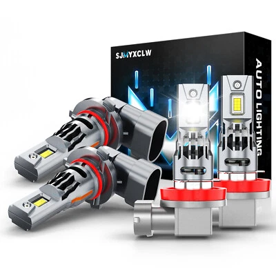 Combo faros LED bombillas de haz alto bajo para Chevrolet Tahoe 2007-2015 9005+H11 Foto 1 de 4