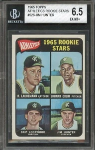 BVG - 1965 Topps - #526 - Athletics Rookie Stars - Jim Hunter - BVG 6.5 - EX-MT+ - Picture 1 of 2