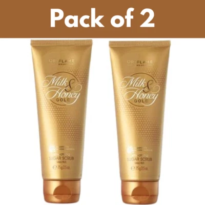 Oriflame Milk and Honey Gold Smoothing Sugar Scrub Small Pack - 75 grams - Image 1 of 4