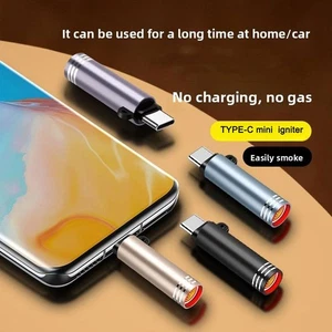 USB-C Mini Lighter Tungsten Wire No Flame Blow Ignition Travel Safe Tool GXS - Picture 1 of 22