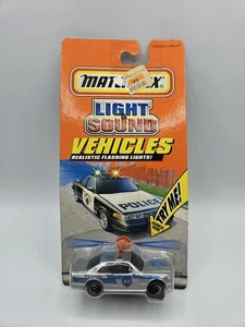 Matchbox Mercedes AMG 500 SEC Police Light & Sound Vehicles Rare All Orange Card - Picture 1 of 8