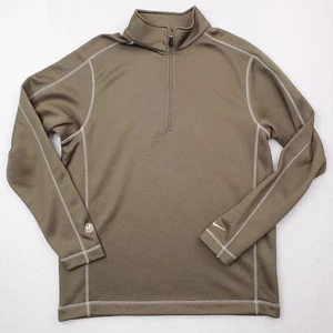 Suéter de golf Nike Sphere Quarter Zip para hombre mediano marrón tostado rendimiento - Imagen 1 de 14