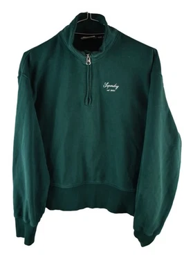 SUPERDRY Green High Neck Crop Jumper size Uk 8 Womens Pullover Casual Outdoors - Image 1 of 4