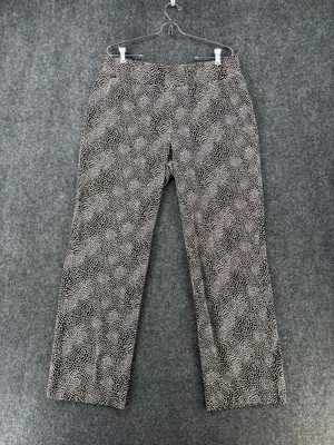 Lands End Starfish Straight Leg Pull On Leggings Black Floral Women’s XL/T 18 - Image 1 of 4