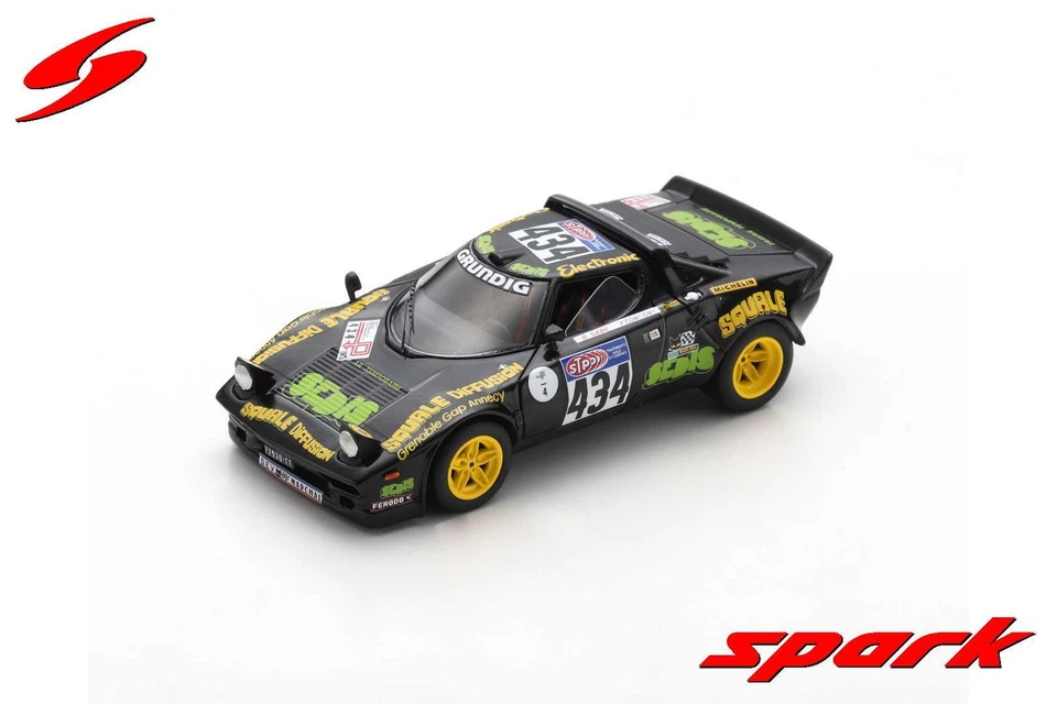 Spark S9088 1/43 LANCIA STRATOS HF NO.434 TOUR DE FRANCE 1976 Modello Auto