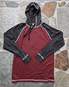 BKE Buckle Henley Felpa con Cappuccio Uomo XL Rosso Grigio Pullover *Vedi Desc* - Foto 1 di 9
