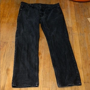 Levi's 501 Button Fly Vintage 1992 Herren Schwarz Straight Leg Jeans - Bild 1 von 16