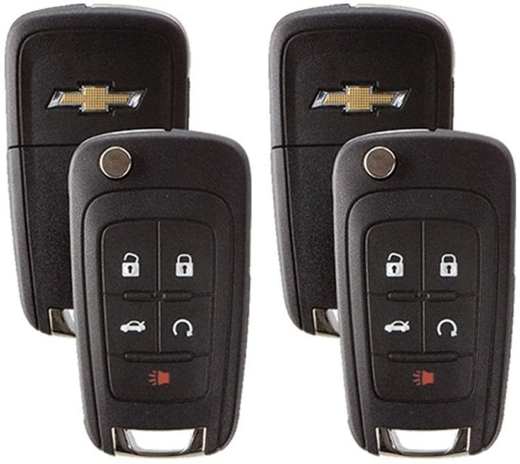 2 For Select Chevrolet OEM Smart Flip Key 5 Buttons Remote Fob 13500319 5921873 - Image 1 of 4