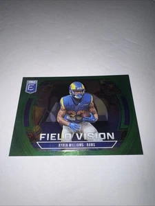 2025 Panini Elite Kyren Williams Green Field Vision Los Angeles Rams #2 - Picture 1 of 2