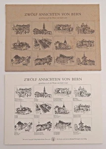 Portafolio Godi Leiser Doce vistas de Berna Suiza extraídas de la naturaleza 1976 - Imagen 1 de 9