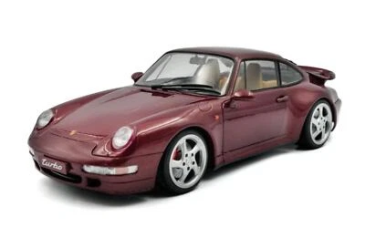 1:18 Porsche 911 (993) Turbo 1997 -- Arena Red (Maroon) -- Solido - Image 1 of 4