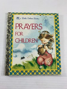 Vtg 1974 Little Golden Book Prayers for Children Religious Christian Ephemera - Foto 1 di 4