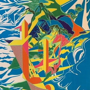 Vintage Psychedelic Blacklight Poster Abstract 1960’s or early 1970’s Original - Picture 1 of 8