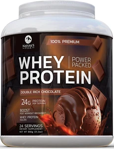 Premium 100% Proteína de Suero en Polvo 24G, Doble Rico Chocolate, Advanced Isolate Pr - Imagen 1 de 12