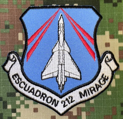 FAC Escuadron 212 Mirage Patch Hook & Iron-On New A374 - Image 1 of 2