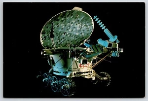 Postal de nave espacial rover lunar automatizado Rusia soviética Lunokhod 2 UNP 4x6 - Imagen 1 de 2