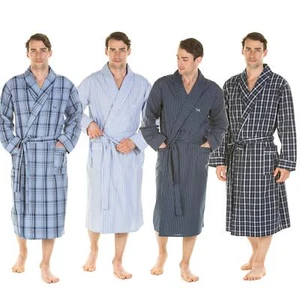Vestido de vestir para hombre Haigman 100 % algodón con kimono envolvente - Imagen 1 de 9
