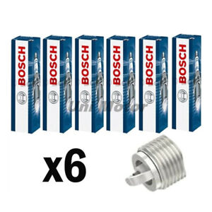12120037663 6 Pcs Bosch Platinum Spark Plugs For BMW 328i 528i X3 X5 Z4 N52 B30