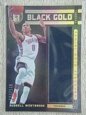 RUSSELL WESTBROOK 2011-12 GOLD STANDARD BLACK GOLD THREADS CARD #BG-4 102/149   