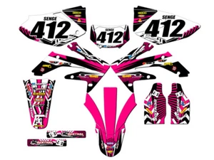 2004-2018 CRF 250 X MAYHEM Pink Senge Graphics Kit Compatible with Honda - Picture 1 of 10