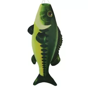 Calza a vento pesce 48" verde BASSO decorazione giardino - Nella brezza ITB-5115 - Foto 1 di 4