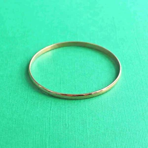 Stainless Steel Bangle Bracelet Rose Gold Tone Simple Design 65mm x 4mm - N175 - Picture 1 of 2