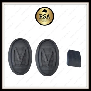CLUTCH + BRAKE + ACCELERATOR PEDAL PAD RUBBER SET (3) suits MORRIS MINOR - Picture 1 of 4