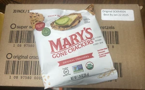 Mary's Gone Crackers Original Organic Crackers 20/1.25 oz PLEASE SEE DATES - Picture 1 of 6