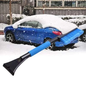 US Extendable Ice Scraper with Brush for Car Windshield Window Snow Remove Frost - Picture 1 of 12
