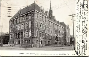 Postal Central High School Scranton Pennsylvania 1908 espalda indivisa - Imagen 1 de 2