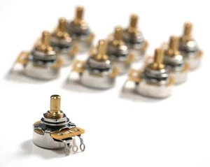 Olla de audio/registro CTS 500k, eje dividido, guitarras enrutadas superiores (paquete de 10) - Imagen 1 de 3
