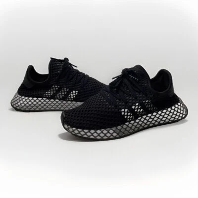 Adidas Deerupt Runner Trainers Black Mesh Running Sneaker Shoes Men’s Sz 5.5 - Image 1 of 4