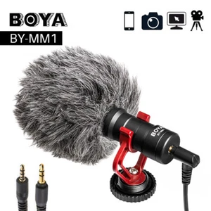 Microphone vidéo d'enregistrement Boya BY-MM1 BY fusil de chasse neuf pour reflex numérique Youtube Vlogging - Photo 1 sur 11
