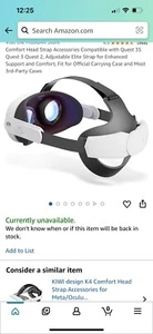 For Meta Oculus Quest 3S/ Quest 3 - Replacement VR Head Strap Adjustable Headset - Picture 1 of 9