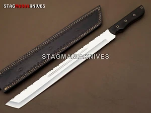 Premium Hand Forged J2 Steel Hunting Tanto Japanese Samurai Ninja Mini Sword - Picture 1 of 9