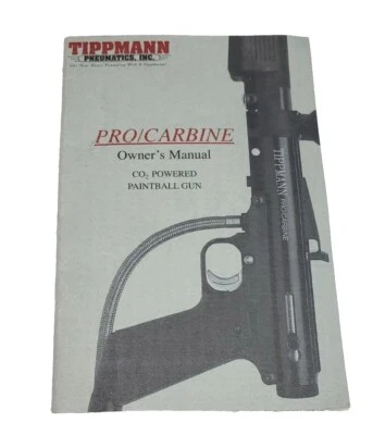 New Original Tippmann Pro Carbine Paintball Gun Owner Operator Manual Free Ship