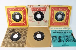 Vintage RCA Victor Vinyl 45's Rockabilly Folk Doo Wop Autrey Inman Chip Fisher - Foto 1 di 15