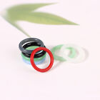 White Agate Ring Red Green Black Chalcedony Round Ring Jewelry Accessories